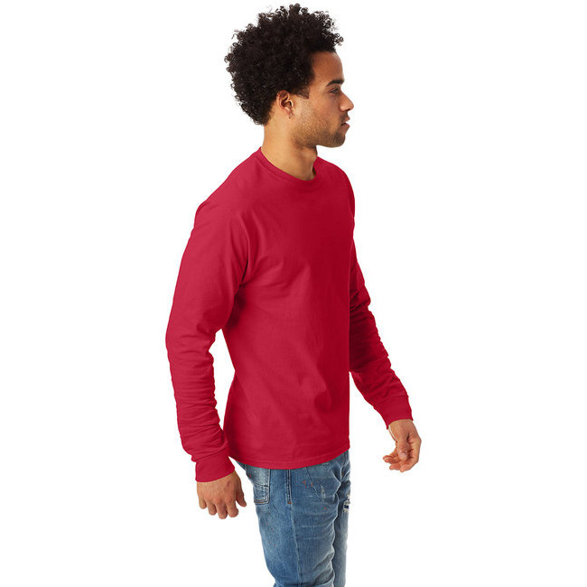 Unisex 61 oz Tagless Long-Sleeve T-Shirt - ASH - S(D0102H7NHE6)