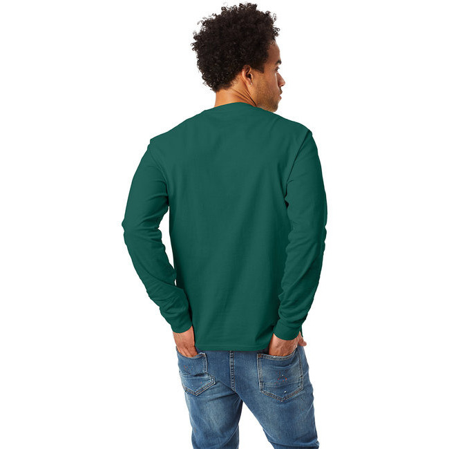Unisex 61 oz Tagless Long-Sleeve T-Shirt - ASH - S(D0102H7K33T)