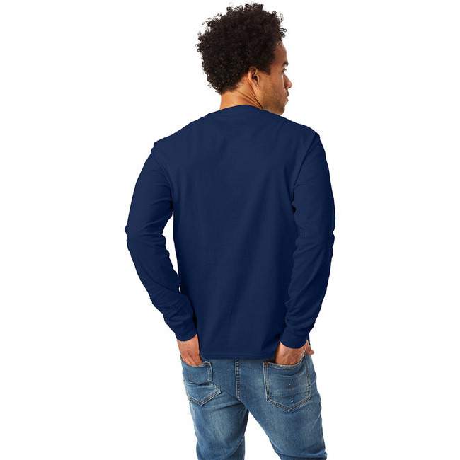 Unisex 61 oz Tagless Long-Sleeve T-Shirt - ASH - S(D0102H7NHET)