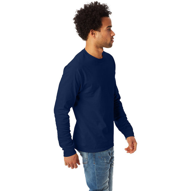 Unisex 61 oz Tagless Long-Sleeve T-Shirt - ASH - S(D0102H7NHET)