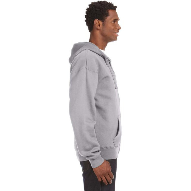 Adult Premium Full-Zip Fleece Hooded Sweatshirt - OXFORD - S(D0102H7833X)
