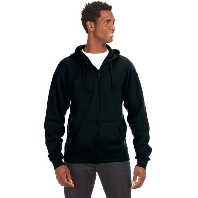 Adult Premium Full-Zip Fleece Hooded Sweatshirt - OXFORD - S(D0102H783U6)