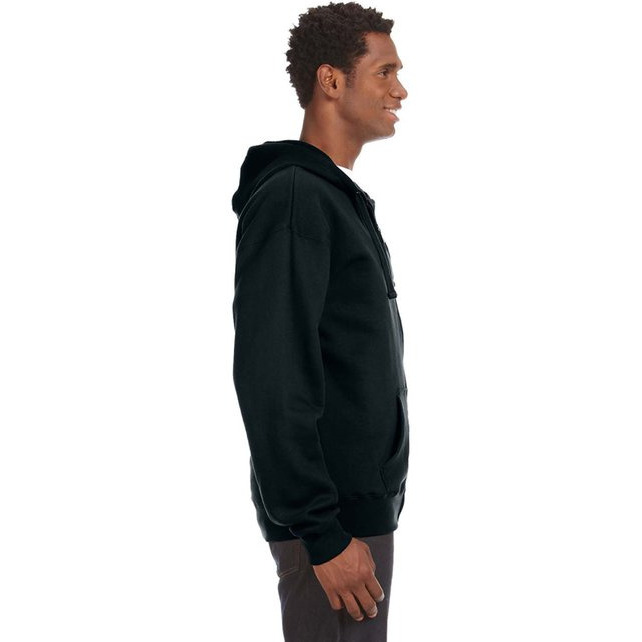 Adult Premium Full-Zip Fleece Hooded Sweatshirt - OXFORD - S(D0102H783U6)