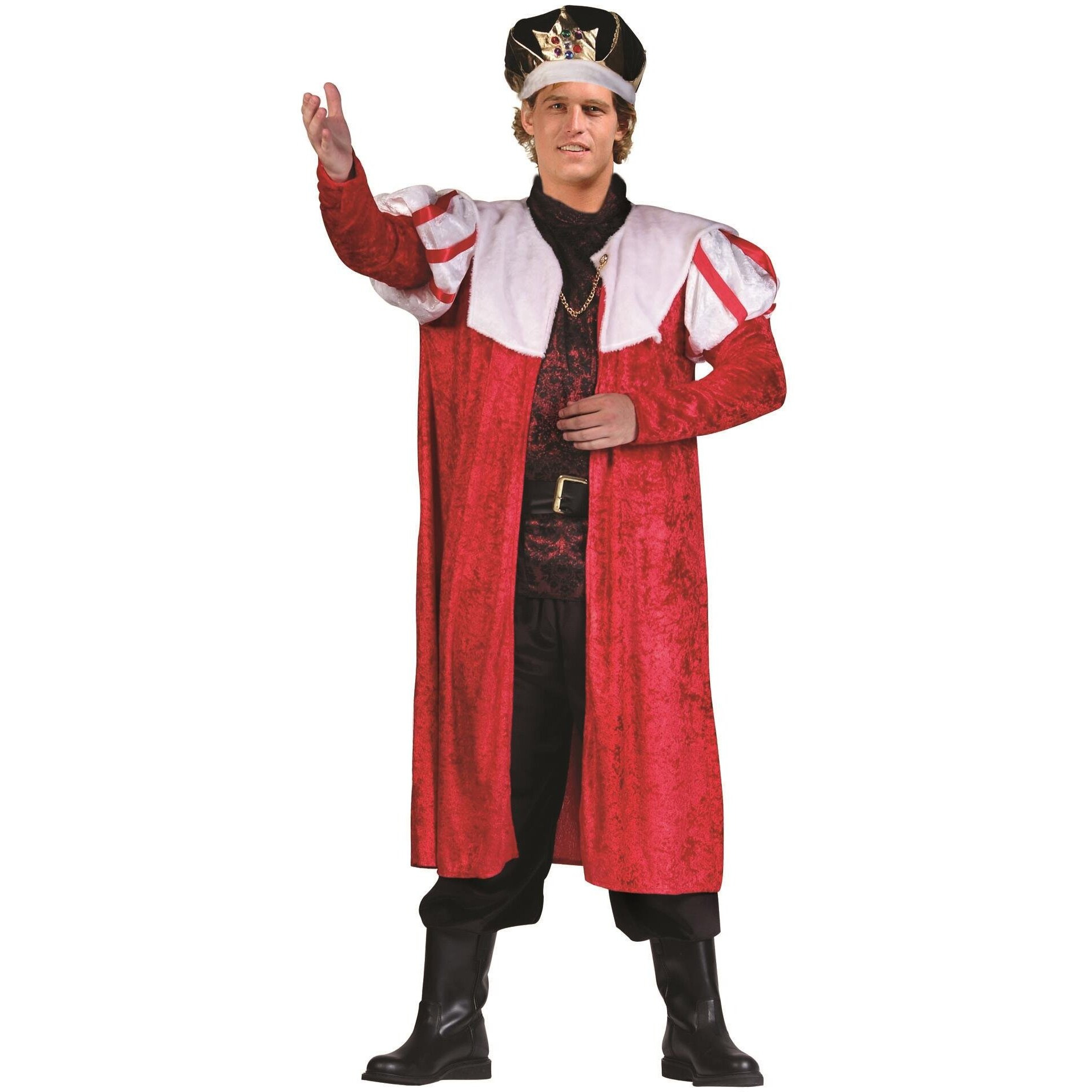Men's King Over Coat Red/Whit