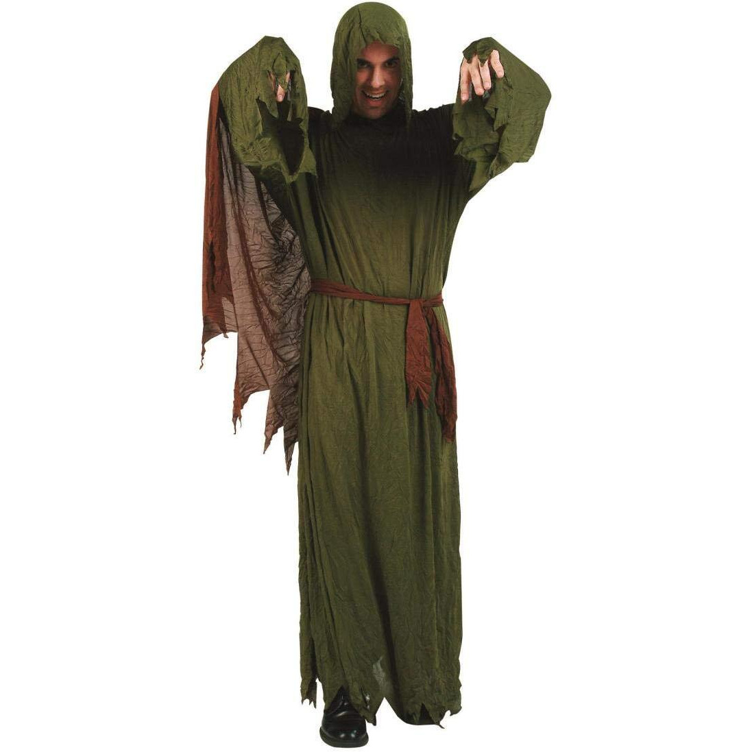 Men's Zombie Olive Hooded Robe