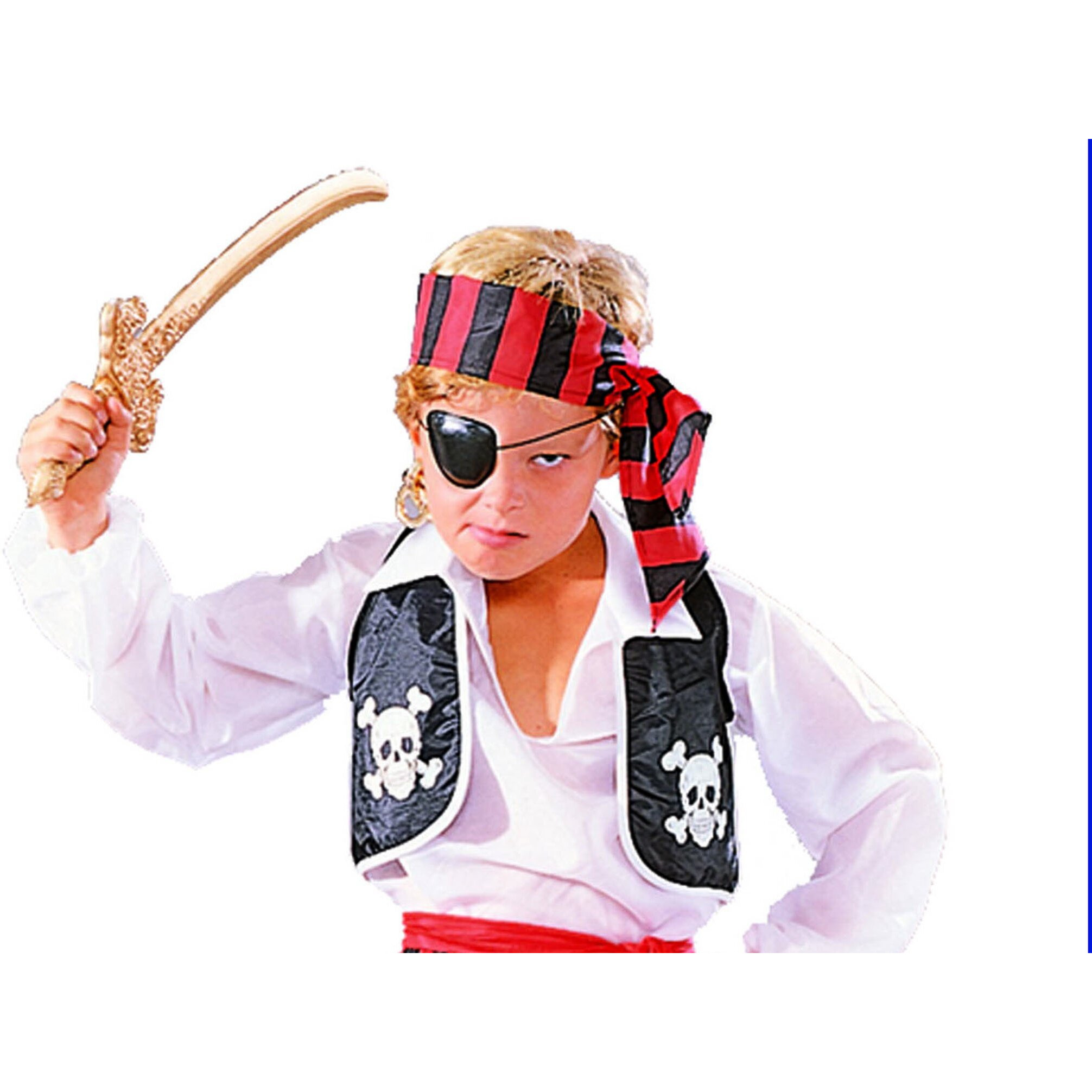 PIRATE VEST-CHID SMALL (4-6)