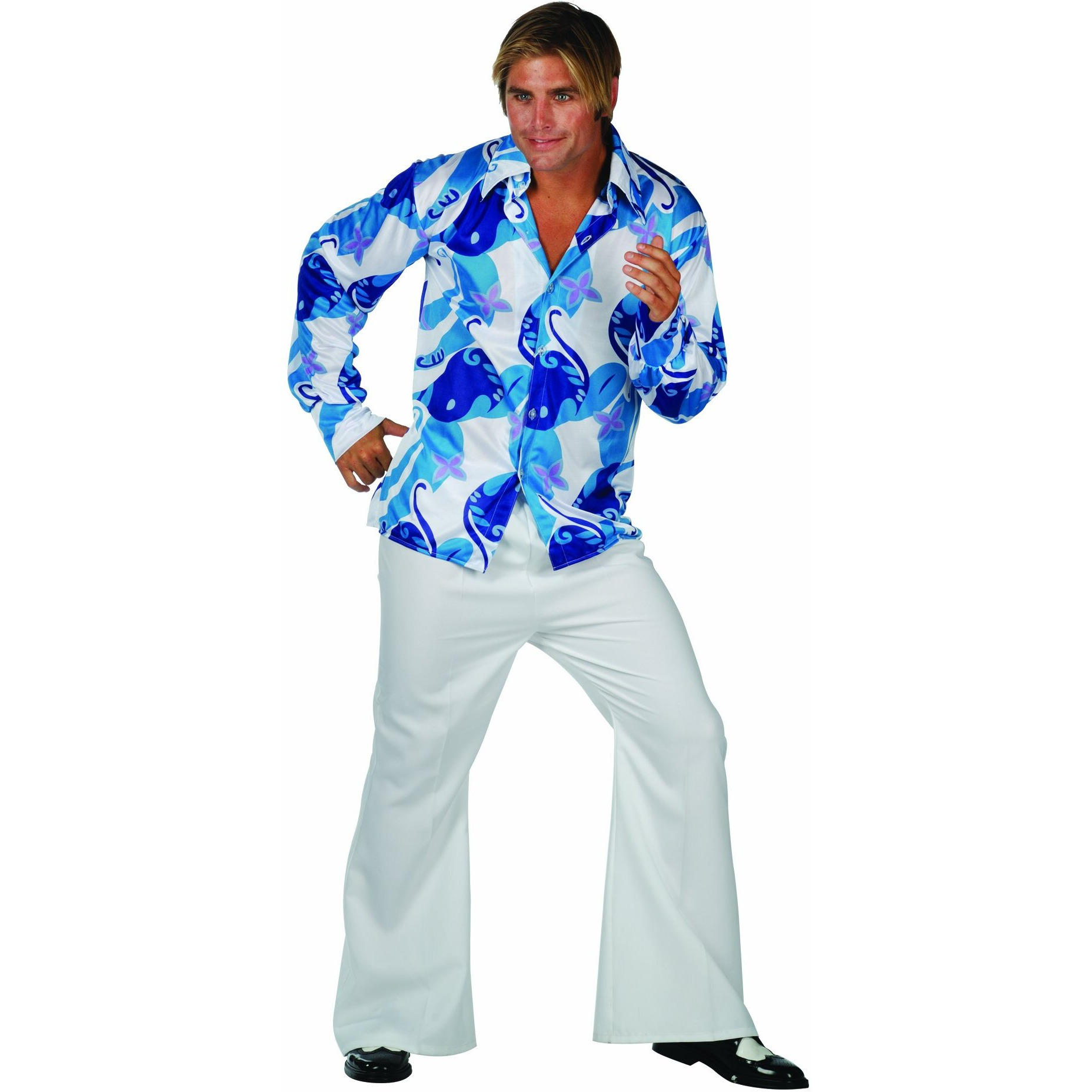 Men '70s Fever outfit White S