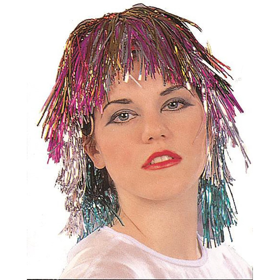 TINSEL WIG-RAINBOW COLOR