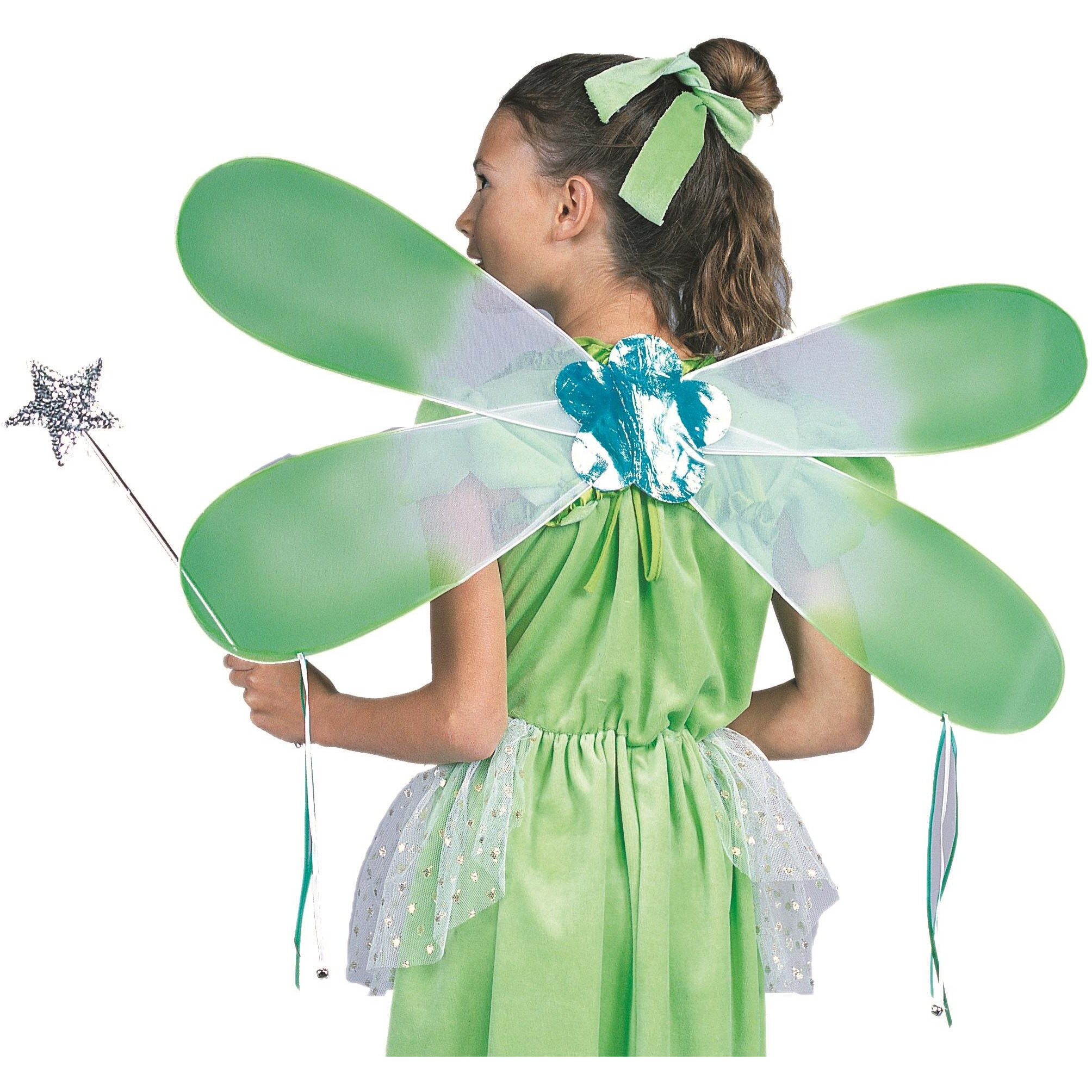 Child Green Dragonfly Wings