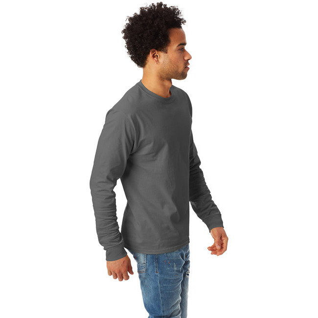 Unisex 61 oz Tagless Long-Sleeve T-Shirt - ASH - S(D0102H7KV26)