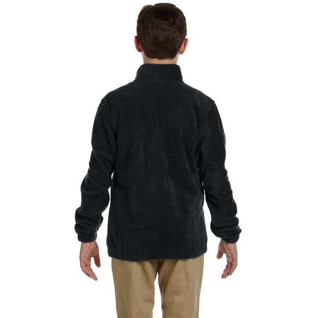 Youth 8 oz Full-Zip Fleece - SAFETY YELLOW - S(D0102H76TDJ)