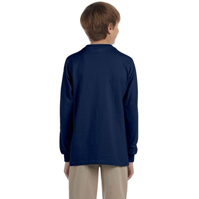 Youth DRI-POWER AcTIVE Long-Sleeve T-Shirt - FOREST gREEN - S(D0102HI3Y3g)