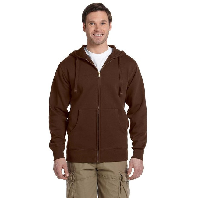 Mens OrganicRecycled Full-Zip Hooded Sweatshirt - BLAcK - 2XL(D0102H7ZgS8)