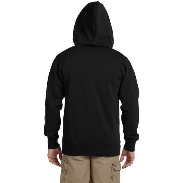Mens OrganicRecycled Full-Zip Hooded Sweatshirt - BLAcK - 2XL(D0102H7ZgLJ)