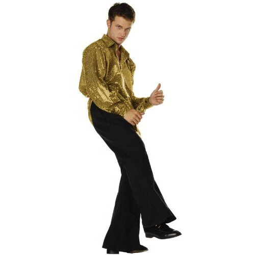 Disco Inferno Gold Shirt Adt L