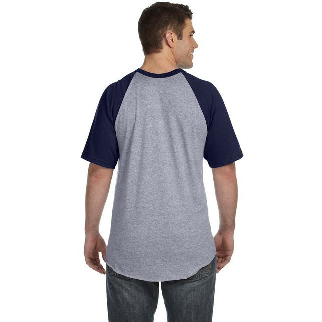 Adult Short-Sleeve Baseball Jersey - ATH HTHR NAVY - S(D0102H7KTIP)