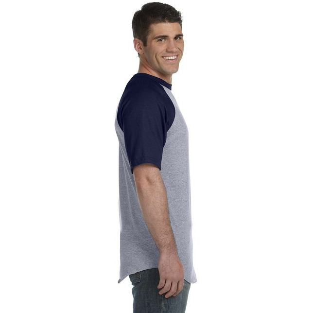 Adult Short-Sleeve Baseball Jersey - ATH HTHR NAVY - S(D0102H7KTIP)