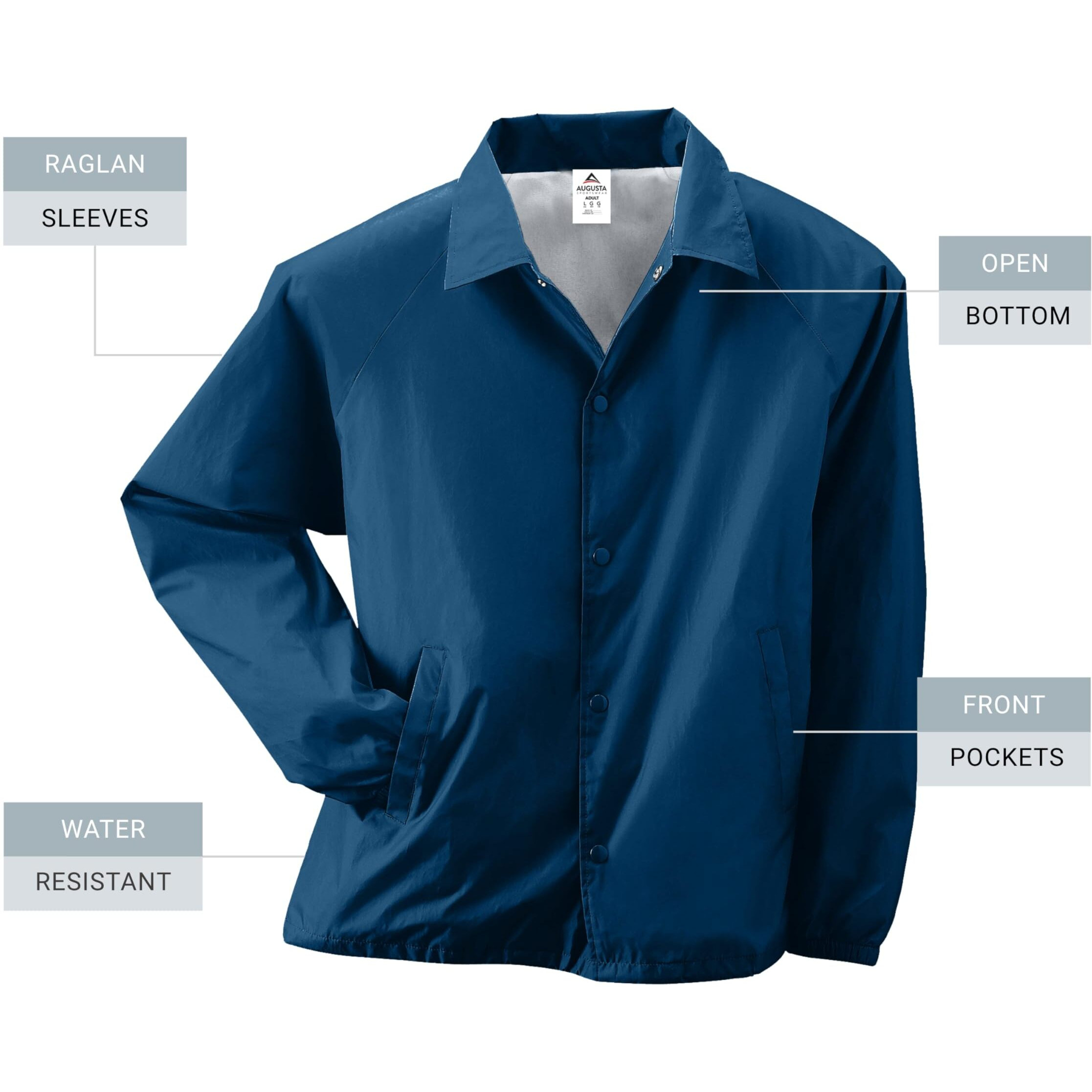 Augusta Sportswear 3100 Unisex Nylon Coachs Jacket