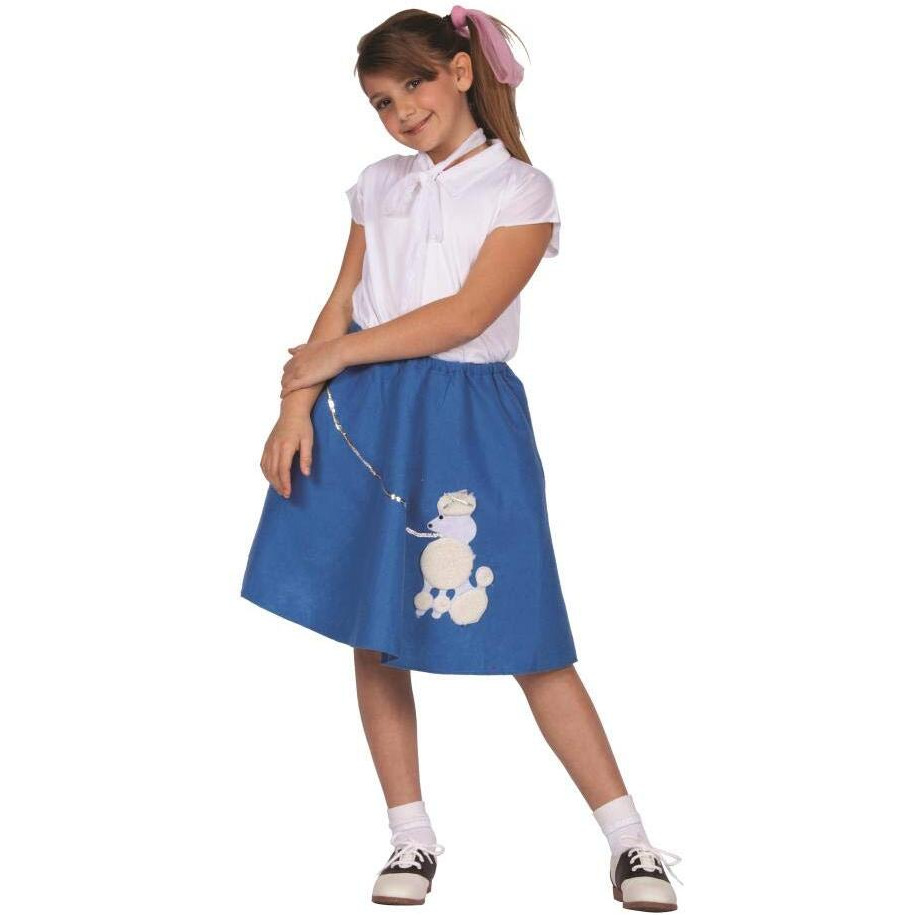 BLUE POODLE SKIRT-CHD MED