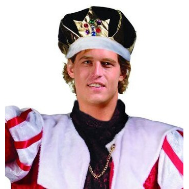 Adult King CrownPurple Velvet