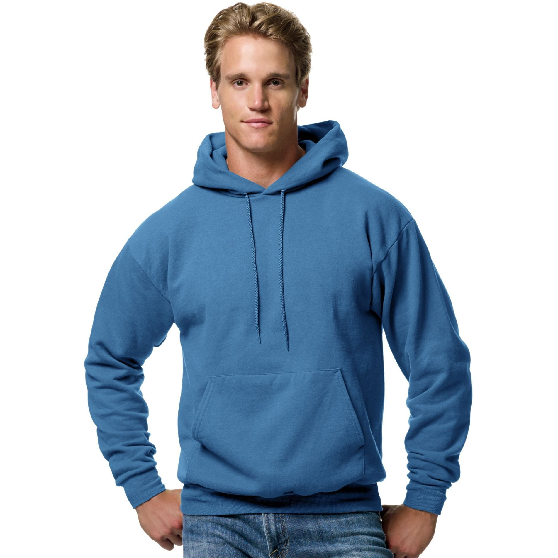 Unisex Ecosmart 5050 Pullover Hooded Sweatshirt - WHITE - S(D0102H7K6B2)