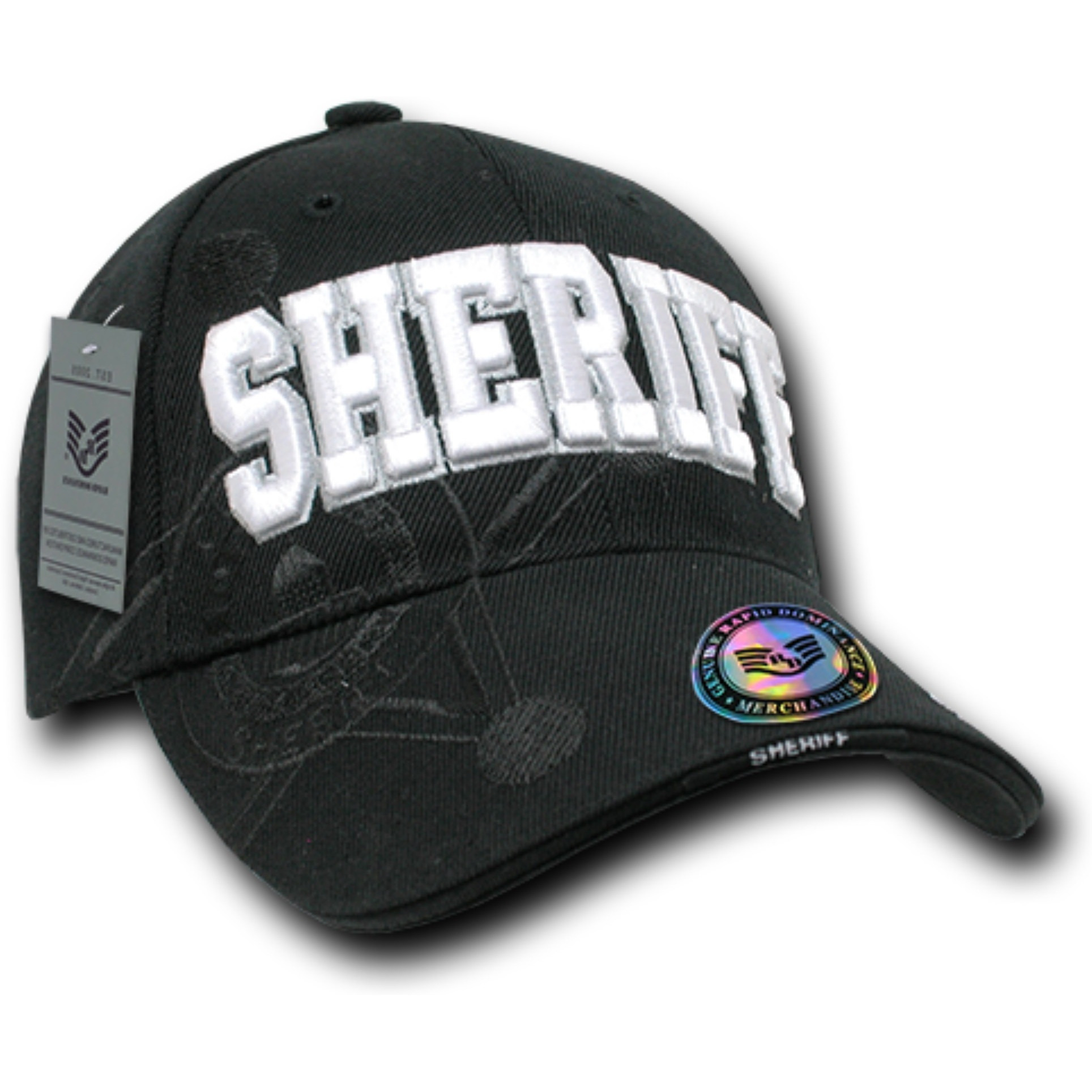 Shadow Law Enf. Caps, Sheriff, Black