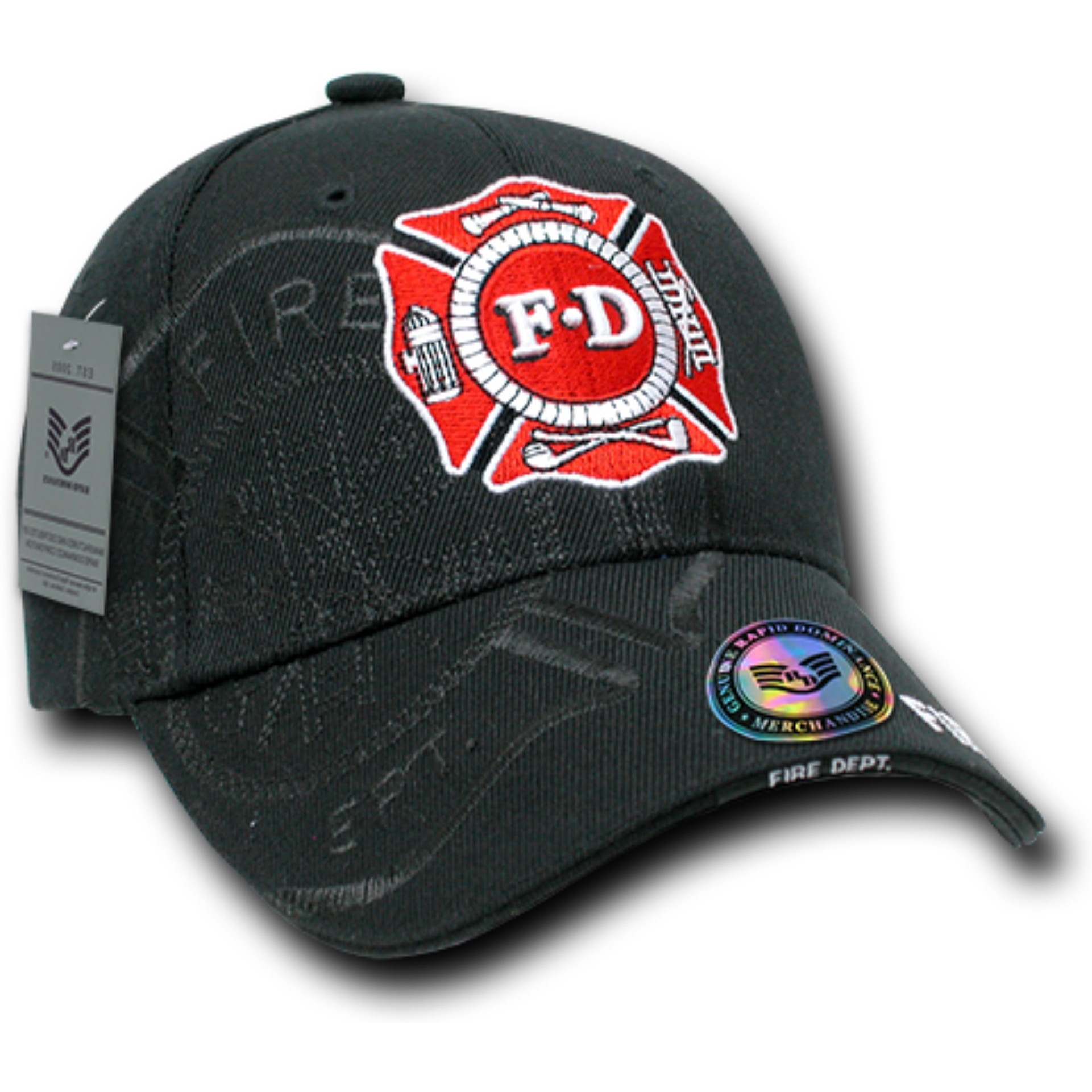 Shadow Law Enf. Caps, Fire Dep, Black