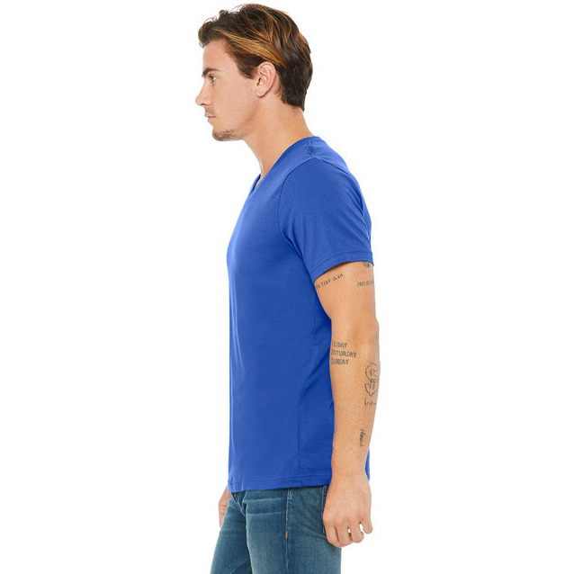 Unisex Jersey Short-Sleeve V-Neck T-Shirt - TRUE ROYAL - XS(D0102H78H82)