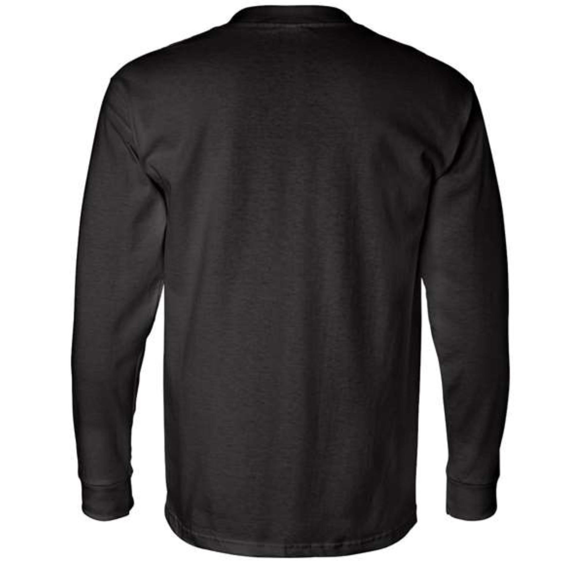 Bayside BA8100 Adult 6.1 oz., 100% Cotton Long Sleeve Pocket T-Shirt