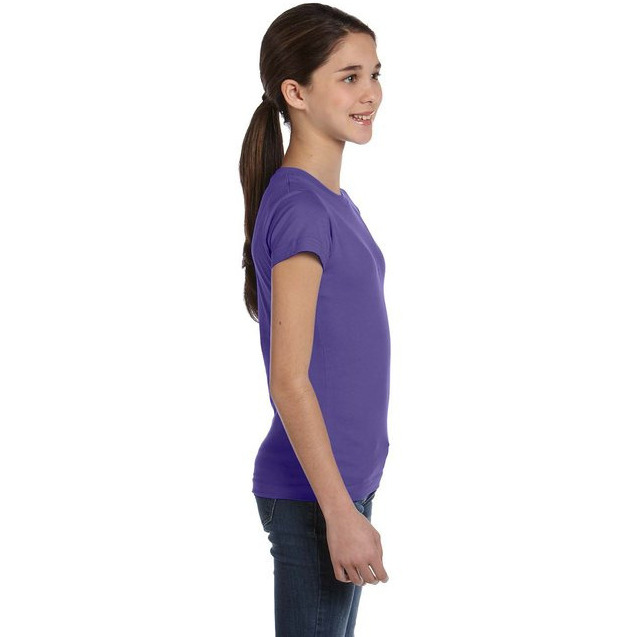 girls Fine Jersey T-Shirt - AQUA - XS(D0102H7DYIJ)