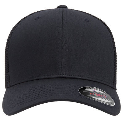 Adult 6-Panel Trucker cap - BLAcK - OS(D0102H7N5PT)