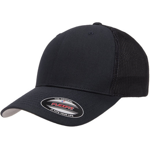Adult 6-Panel Trucker cap - BLAcK - OS(D0102H7N5PT)