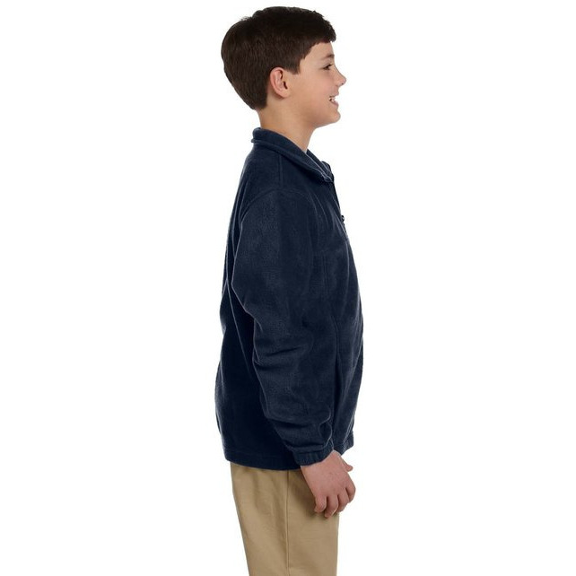 Youth 8 oz Full-Zip Fleece - SAFETY YELLOW - S(D0102H76TNJ)