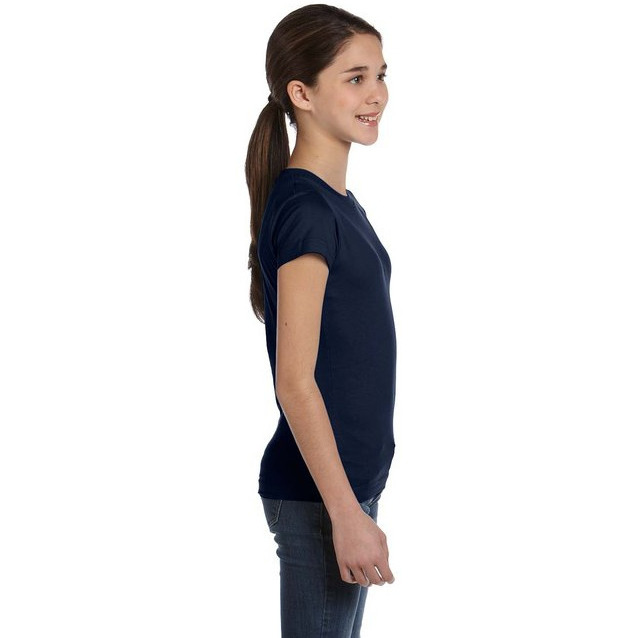 girls Fine Jersey T-Shirt - AQUA - XS(D0102H7DY2X)