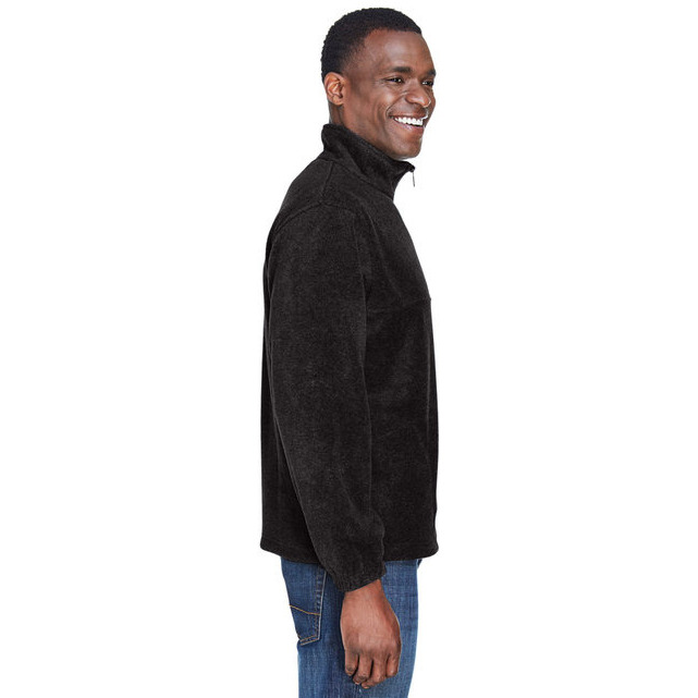 Adult 8 oz Quarter-Zip Fleece Pullover - BLAcK - S(D0102H7YH42)