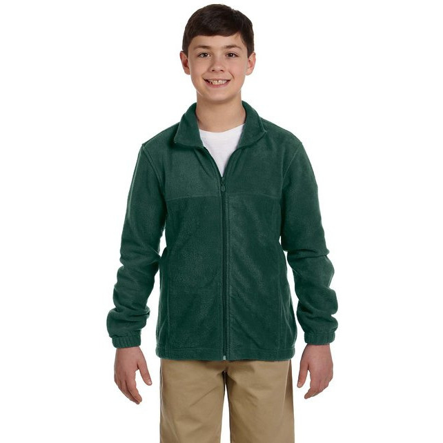 Youth 8 oz Full-Zip Fleece - SAFETY YELLOW - S(D0102H76TW8)
