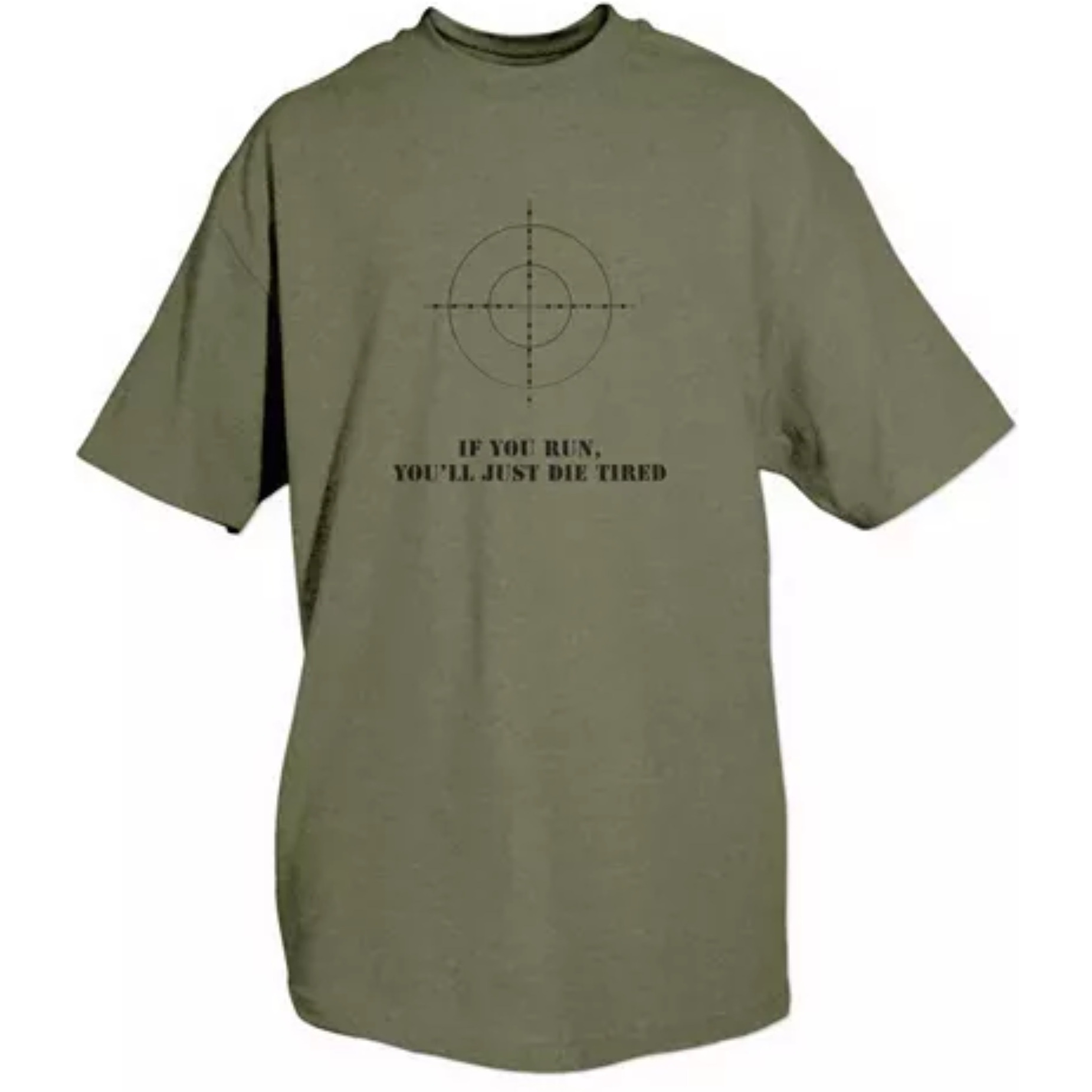 If You Run T-Shirt, Olive Drab - Large