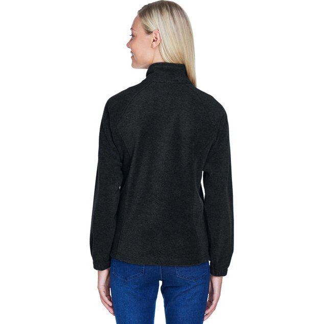 Ladies 8 oz Full-Zip Fleece - BLAcK - XS(D0102H76WQP)