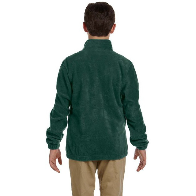 Youth 8 oz Full-Zip Fleece - SAFETY YELLOW - S(D0102H76TWP)