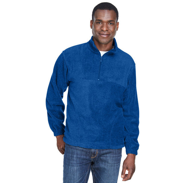 Adult 8 oz Quarter-Zip Fleece Pullover - BLAcK - S(D0102H7YH86)