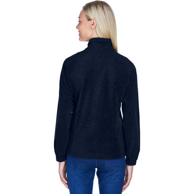 Ladies 8 oz Full-Zip Fleece - BLAcK - XS(D0102H76W6P)