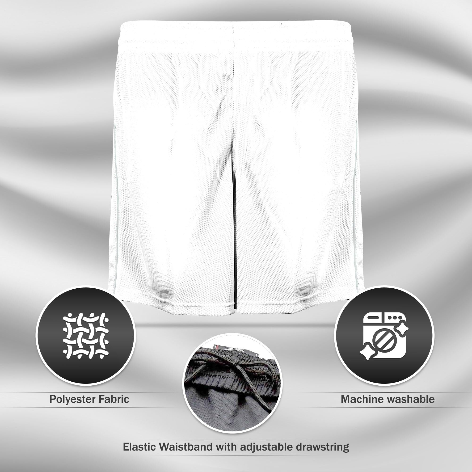 Dynamo Soccer Short White size yxs