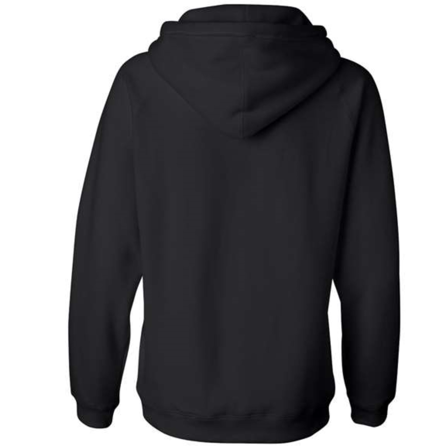 J. America Women's Sueded V-Neck Hooded Sweatshirt - Black, XL
