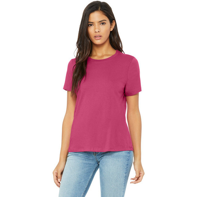 Ladies Relaxed Jersey Short-Sleeve T-Shirt - TEAM PURPLE - S(D0102H7WZ82)