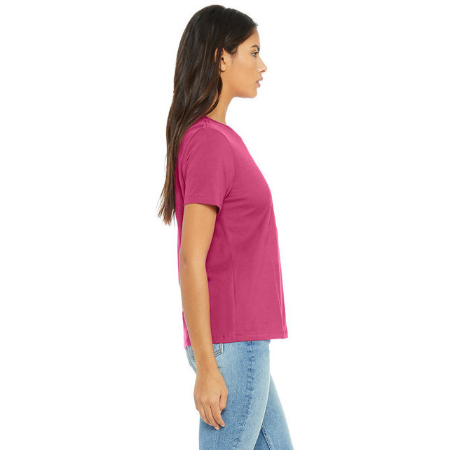Ladies Relaxed Jersey Short-Sleeve T-Shirt - TEAM PURPLE - S(D0102H7WZ82)