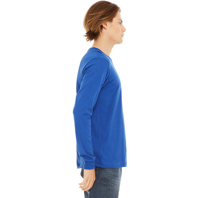 Unisex Jersey Long-Sleeve T-Shirt - RED - S(D0102H7WP8P)