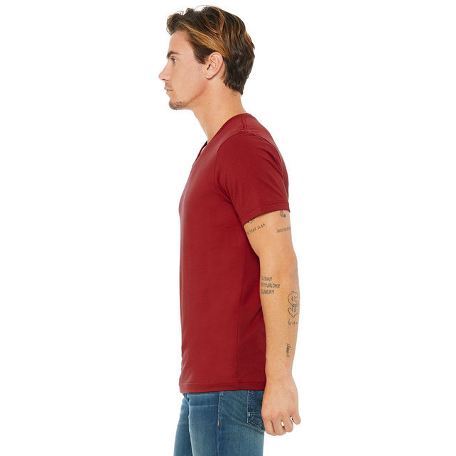 Unisex Jersey Short-Sleeve V-Neck T-Shirt - TRUE ROYAL - XS(D0102H7Wcc8)