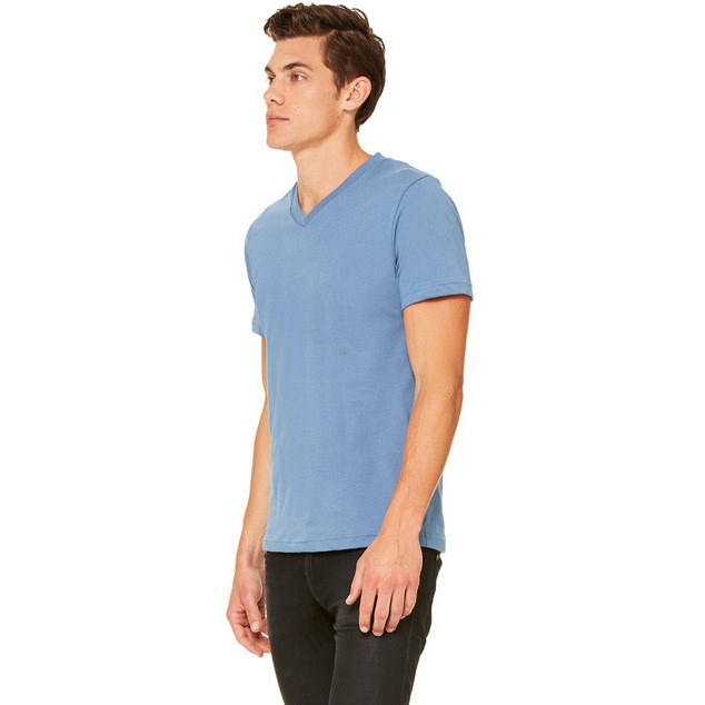 Unisex Jersey Short-Sleeve V-Neck T-Shirt - TRUE ROYAL - XS(D0102H7WBPT)