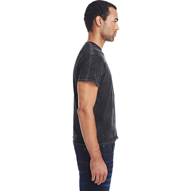 Adult 54 oz 100% cotton Vintage Wash T-Shirt - MINERAL BLAcK - S(D0102H78M0J)