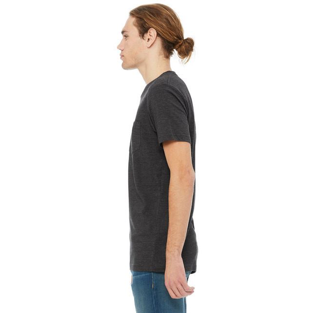 Mens Jersey Short-Sleeve Pocket T-Shirt - BLAcK - S(D0102H7W39X)